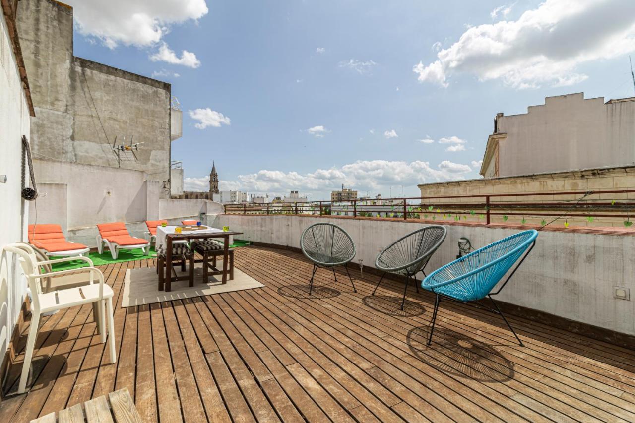 Top Atico Plaza Del Arenal - Gran Terraza - Vistas - Solarium Jerez de la Frontera Luaran gambar